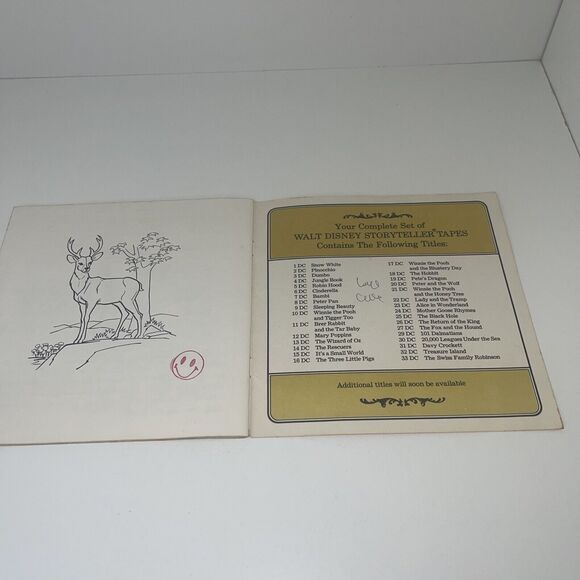 Disney Storyteller Series: STORY OF BAMBI - BOOK & CASSETTE TAPE SET #7DC - 1978 - Picture 4 of 4